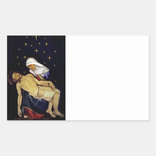 Mary Holding Jesus Rectangular Sticker