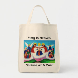 Mary In Heaven Tote Bag