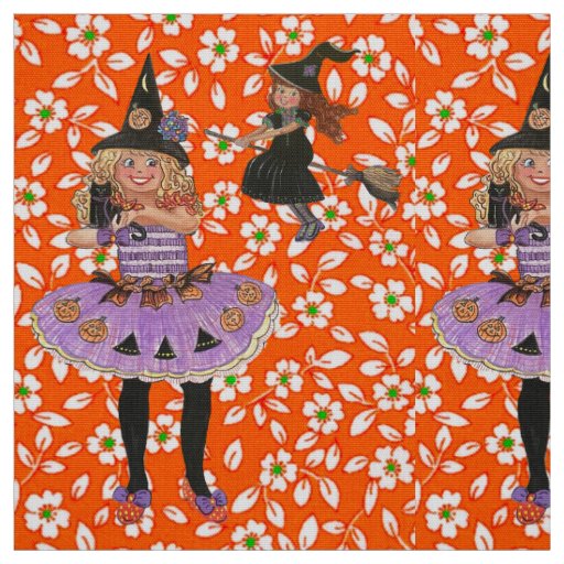 Mary & Jenny Halloween Witch Fabric