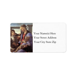 Mary Jesus and Angel Vintage Address Label