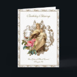 Mary Jesus Angels Mount Carmel  Roses Religious Card<br><div class="desc">This is a beautiful traditional Catholic customized image of Blessed Virgin Mary,  Our Lady of Mount Carmel holding Jesus with angels in the background accented with a pink rose.  All text and fonts may be modified.</div>