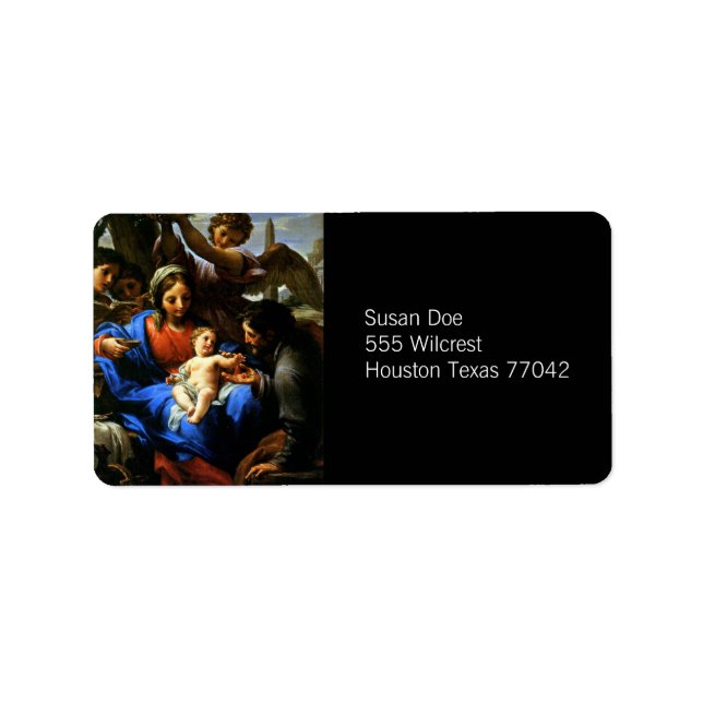 Mary, Jesus, & Joseph Label (Front)
