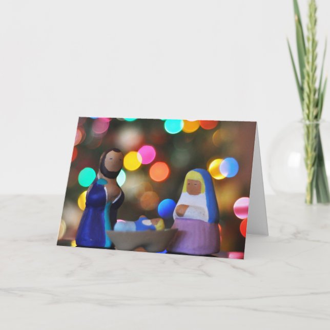 Mary, Joseph and Baby Jesus Holiday Card (Front)