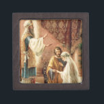 Mary Joseph Bride Groom Wedding Catholic Gift Box<br><div class="desc">This is a beautiful image of the priest blessing the betrothal marriage of St. Joseph and the Blessed Virgin Mary.</div>