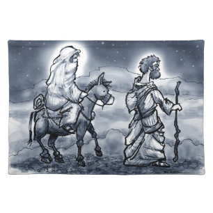 Mary & Joseph Cloth Placemat