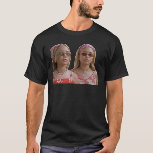 Mary Kate Amp Ashley Olsen Twins   T_Shirt