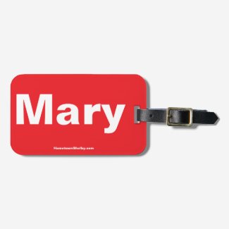 Mary Luggage Tag