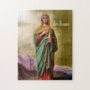 Mary Magdalen Orthodox Christian Icon Jigsaw Puzzle