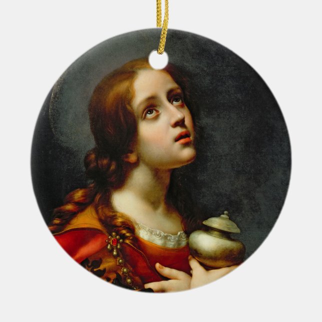 Mary Magdalene, 1660-70 (oil on canvas) Ceramic Ornament (Front)
