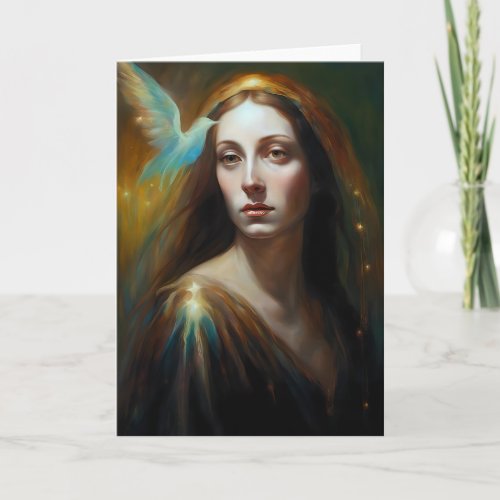 Mary Magdalene and a bird gorgeous All Occasions Card