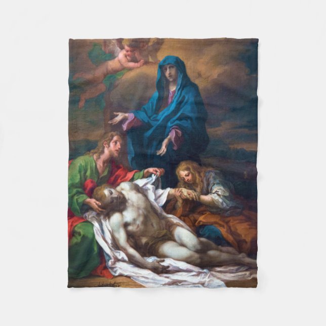 Mary Magdalene and Jesus Fleece Blanket (Front)