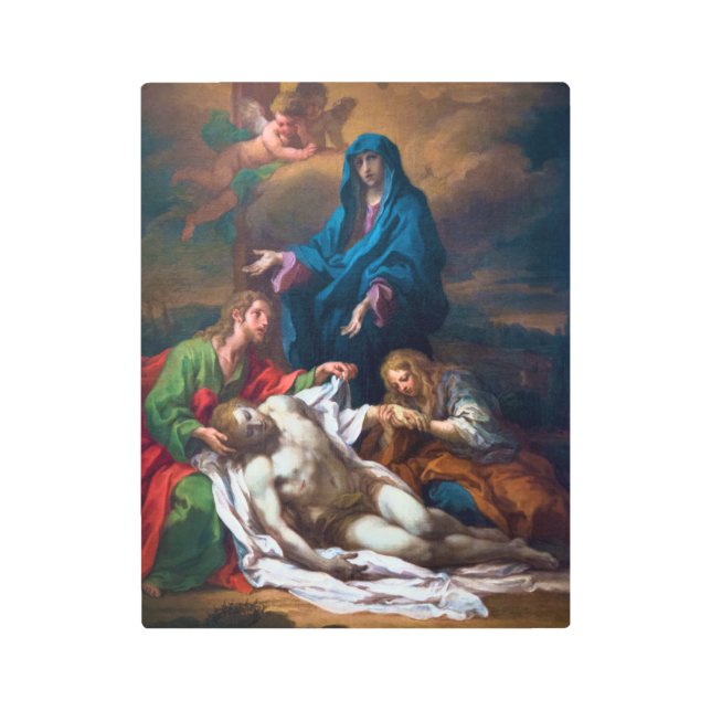 Mary Magdalene and Jesus Metal Print (Front)