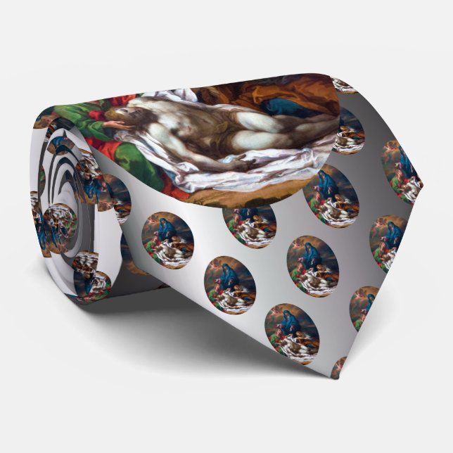 Mary Magdalene and Jesus Neck Tie (Rolled)