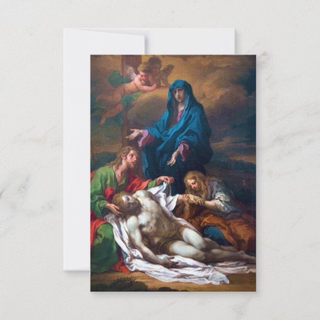 Mary Magdalene and Jesus Thank You Card (Front)