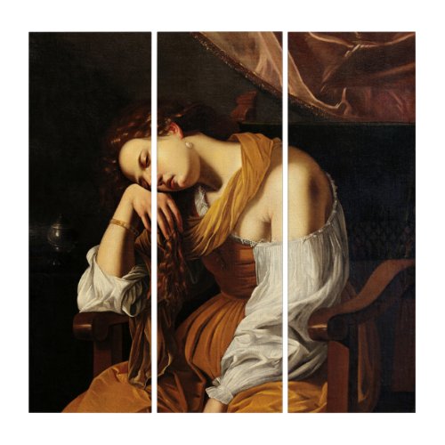 Mary Magdalene as Melancholy by Artemisia Gentiles Triptych