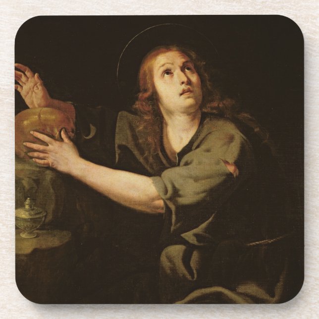 Mary Magdalene Beverage Coaster (Front)