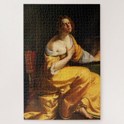 Mary Magdalene by Artemisia Gentileschi Jigsaw Puzzle