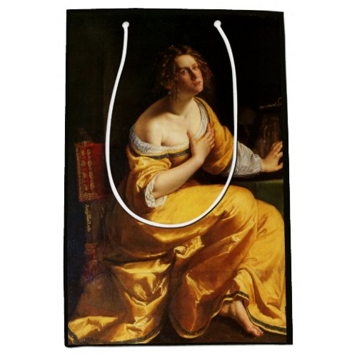 Mary Magdalene by Artemisia Gentileschi Medium Gift Bag