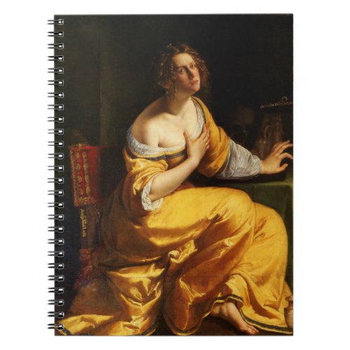 Mary Magdalene by Artemisia Gentileschi Notebook