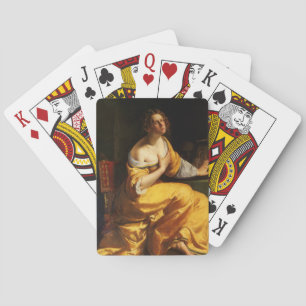 Mary Magdalene (by Artemisia Gentileschi) Poker Cards
