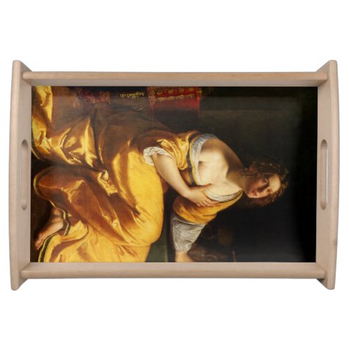 Mary Magdalene by Artemisia Gentileschi Serving Tray