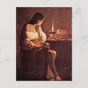Mary Magdalene by Georges de La Tour Postcard