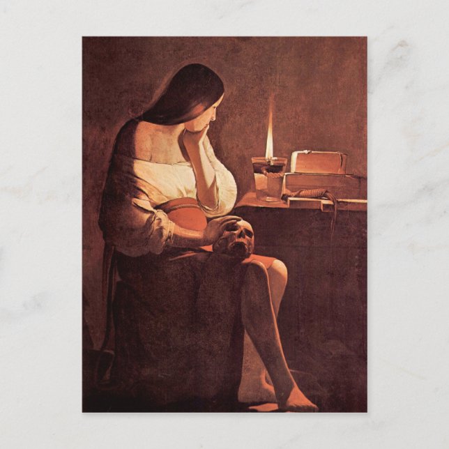 Mary Magdalene by Georges de La Tour Postcard (Front)