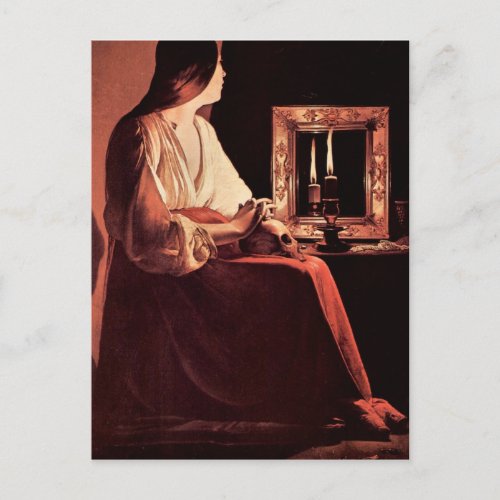 Mary Magdalene by Georges de La Tour Postcard