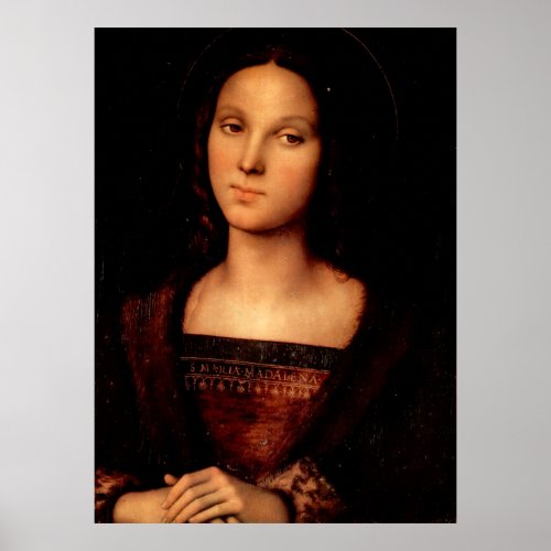 Mary Magdalene by Perugino Poster