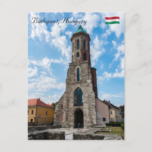 Mary Magdalene Church _ Budapest Hungary Postcard