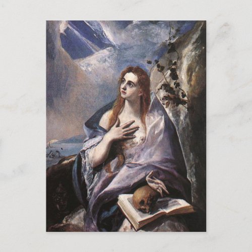 Mary Magdalene in Penitence by El Greco Postcard