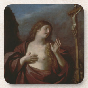 Mary Magdalene in Penitence (oil on canvas) 2 Coaster