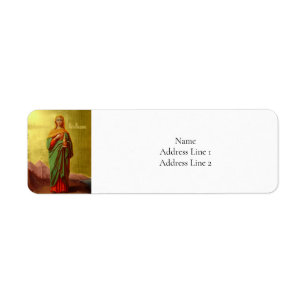Mary Magdalene Orthodox Christian Icon Label