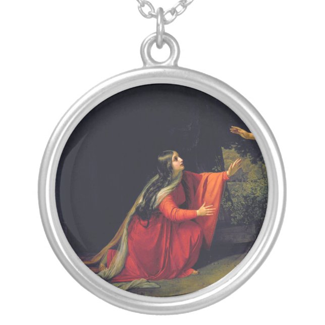 Mary Magdalene Silver Plated Necklace (Front)