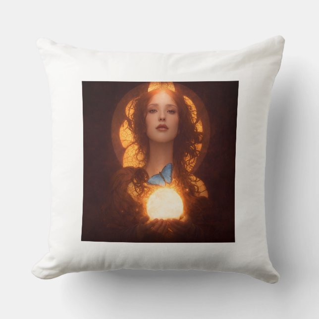 Mary Magdalene Throw Pillow (Front)