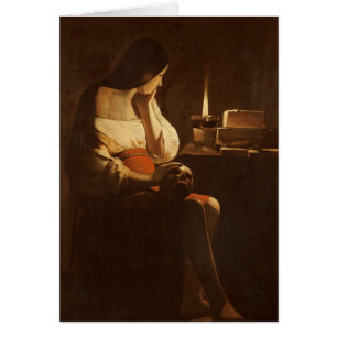 Mary Magdalene with a night light, 1630-35 Cards