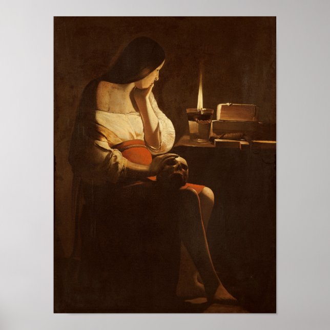 Mary Magdalene with a night light, 1630-35 Poster (Front)