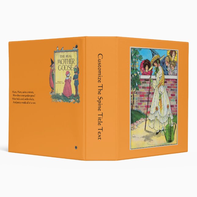 Mary, Mary, quite contrary 3 Ring Binder (Background)