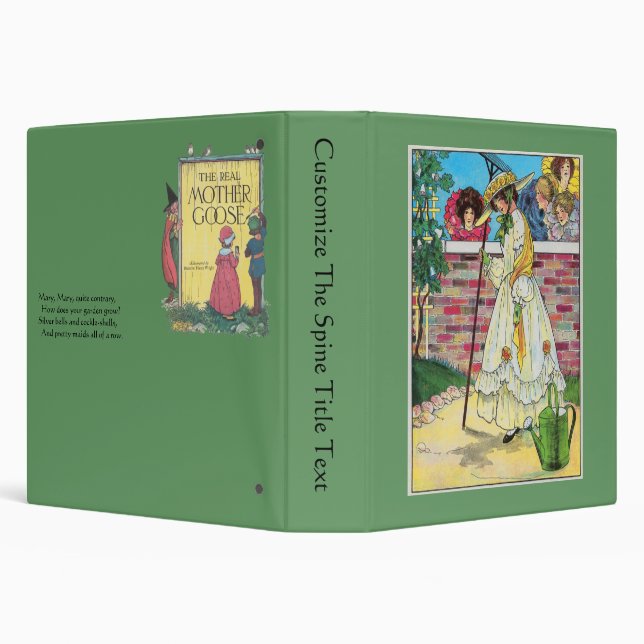 Mary, Mary, quite contrary 3 Ring Binder (Background)