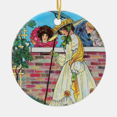 Mary Mary quite contrary Ceramic Ornament