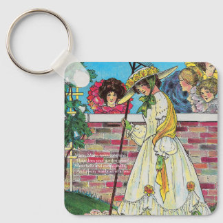 Mary Mary Quite Contrary How Does Your Garden Grow Keychain