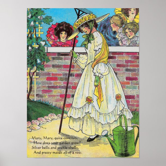 Mary Mary Quite Contrary How Does Your Garden Grow Poster (Front)