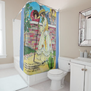 Mary Mary Quite Contrary How Does Your Garden Grow Shower Curtain