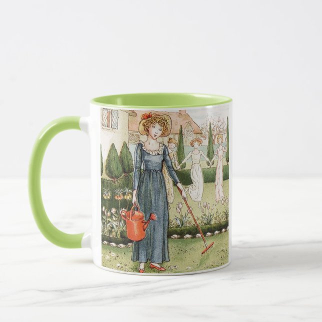 Mary Mary Quite Contrary Mug • Kate Greenaway Art (Left)