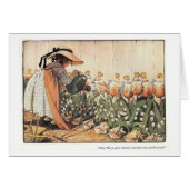 Mary, Mary, Quite Contrary Nursery Rhyme Card (Front Horizontal)