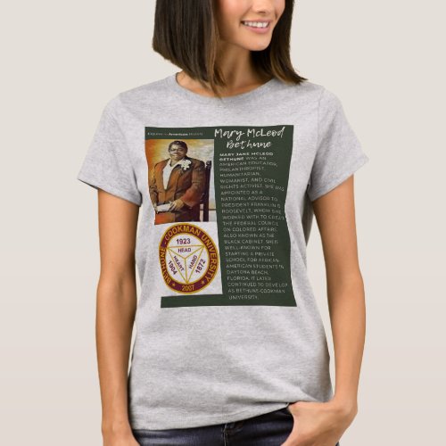 Mary McLeod Bethune _ Figures in American History T_Shirt