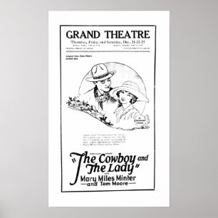 Mary Miles Minter 1922 vintage movie ad poster