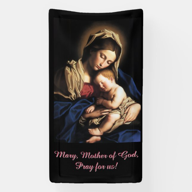 Mary, Mother of God Banner (Vertical)