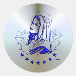 Mary - Mother of God Classic Round Sticker
