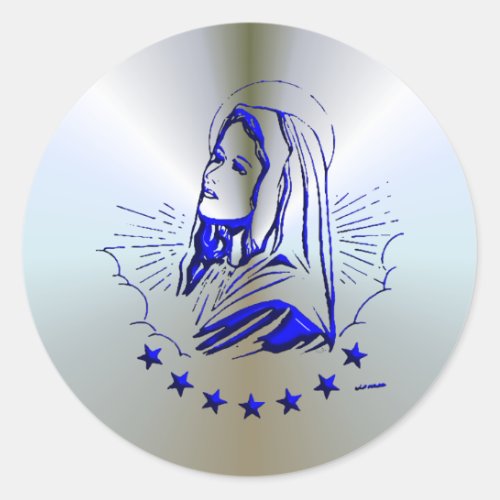 Mary _ Mother of God Classic Round Sticker